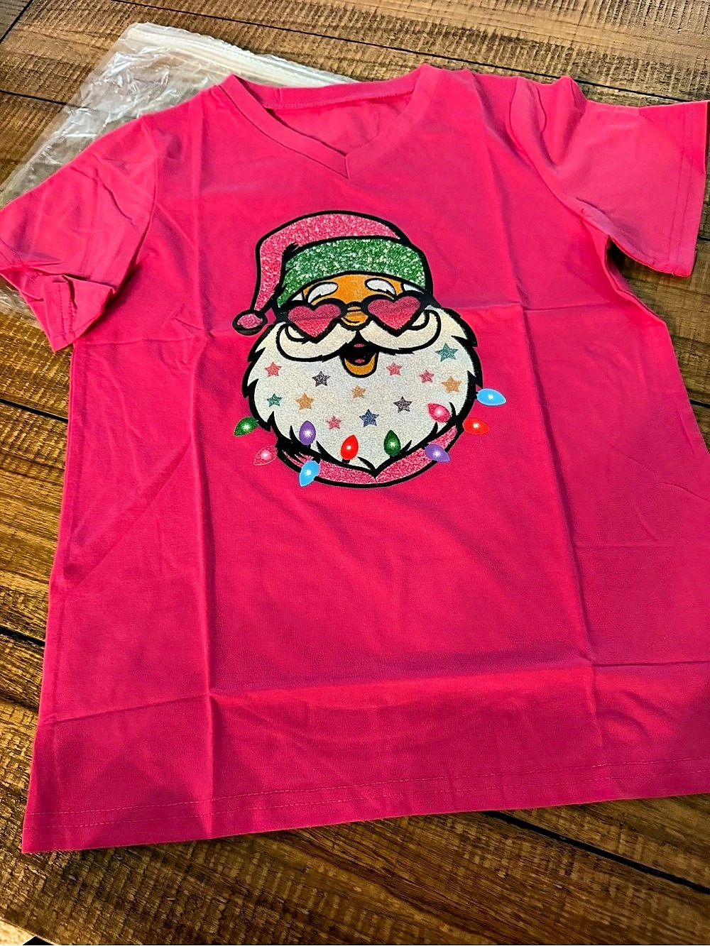 Kids Short Sleeve Graphic Tee in Pink Like New